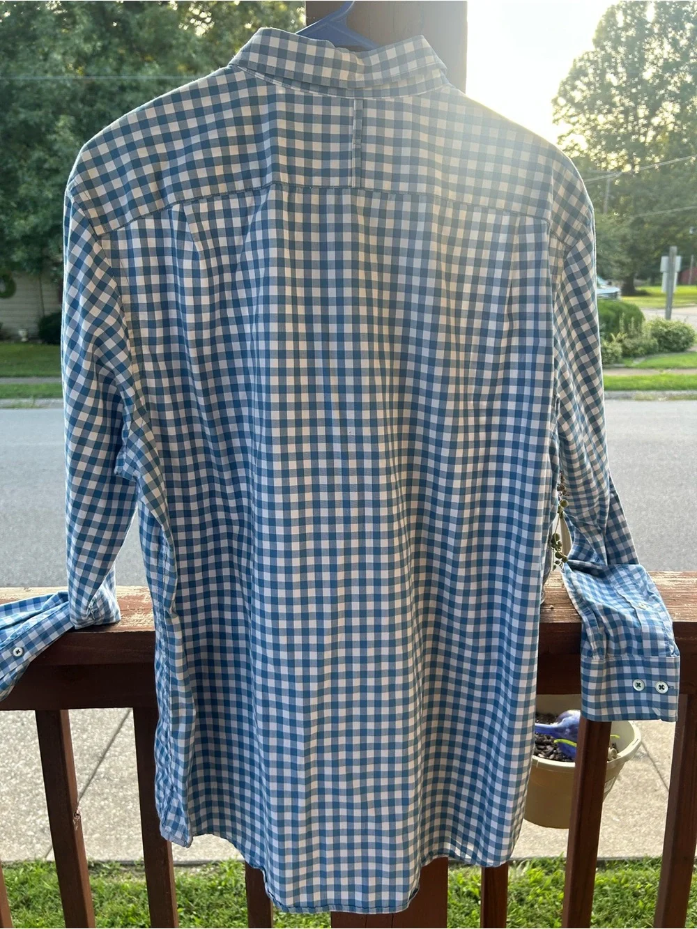 Men's Banana Republic Gingham Button-Up Shirt - Classic Casual